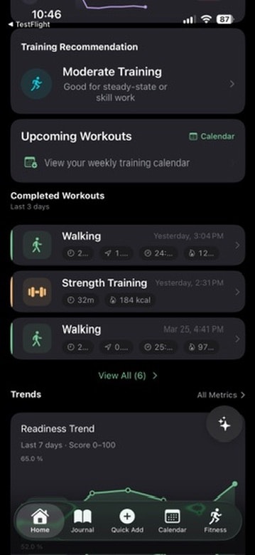 Training Recommendations