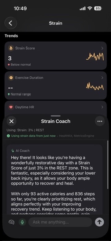 Strain AI Coach