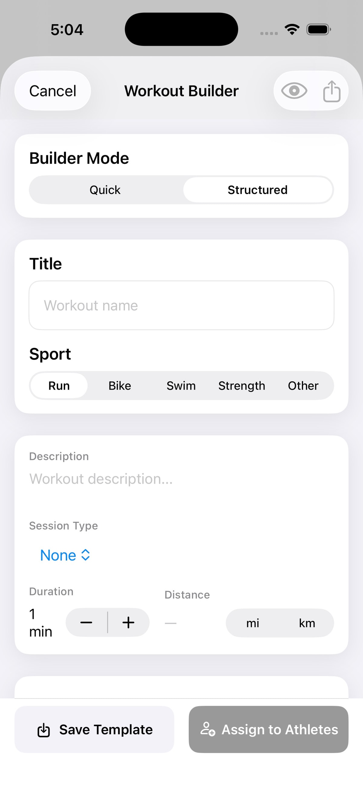 Build Any Workout
