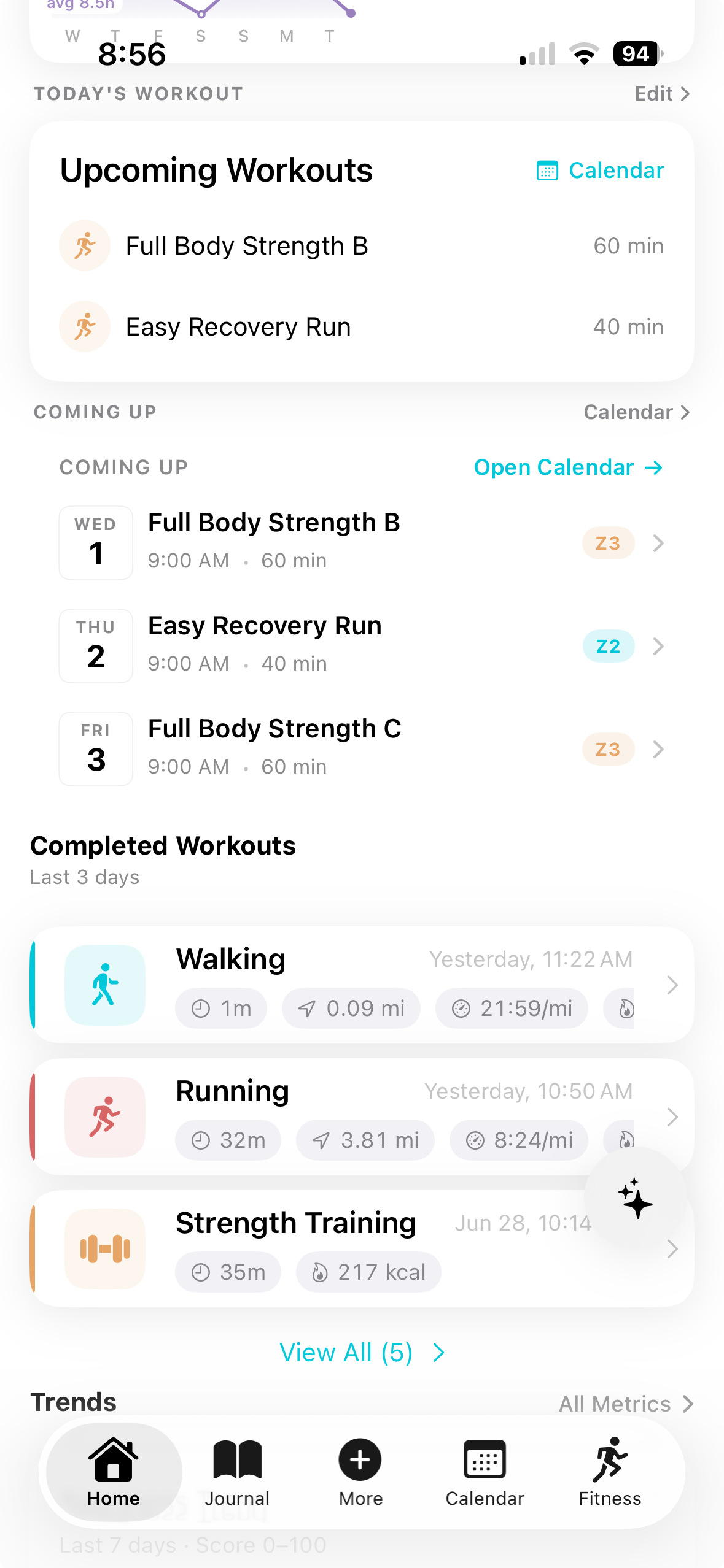 Upcoming & Completed