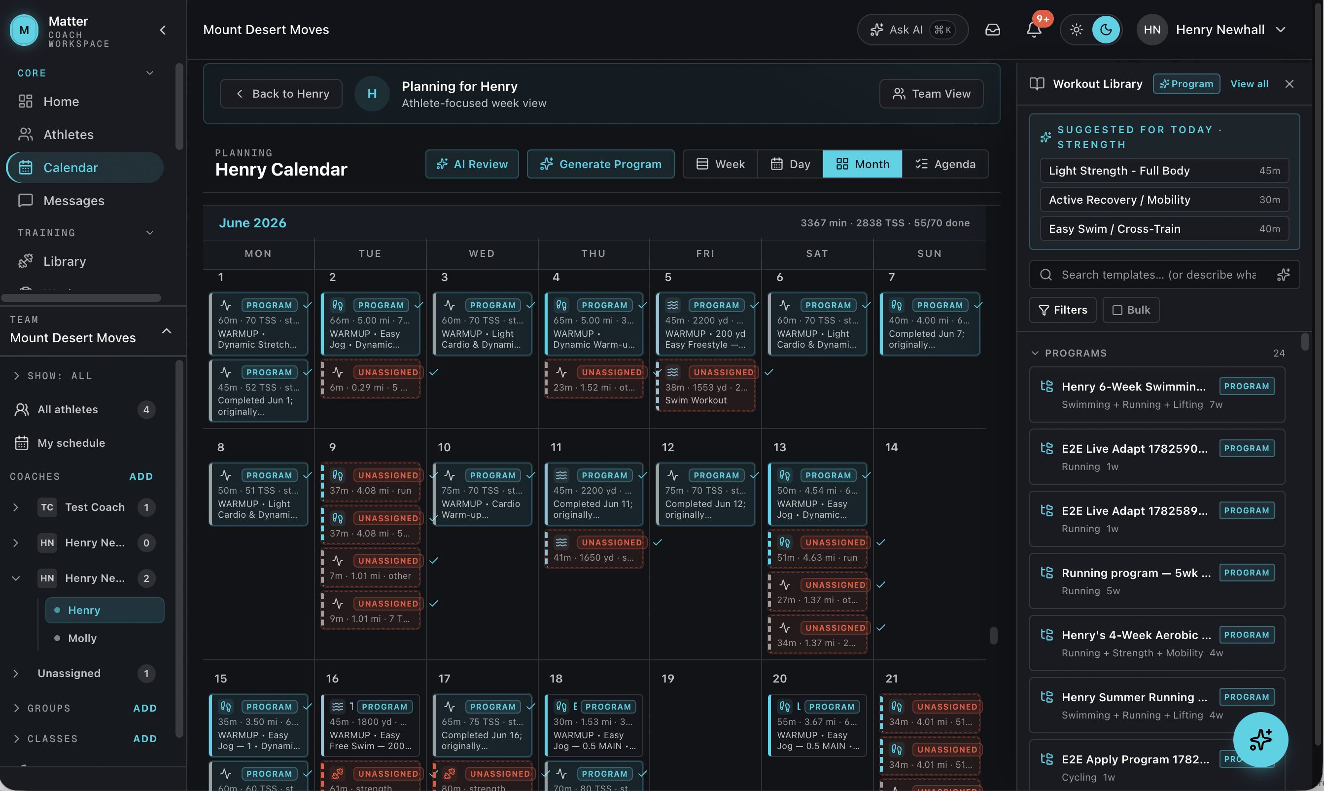Planning Calendar